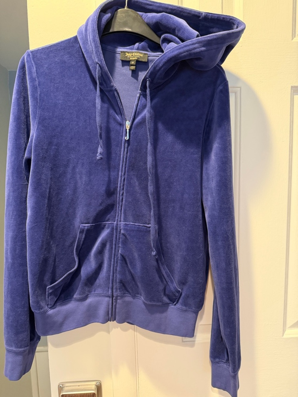 Juicy Couture Royal Purple Velour Zip-Up Hoodie
